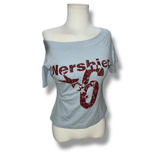 Number 6 Crop Off-Shoulder
