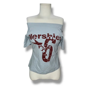 Number 6 Crop Off-Shoulder