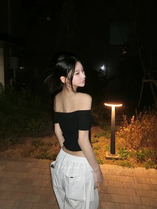 Lily Crop Off-Shoulder