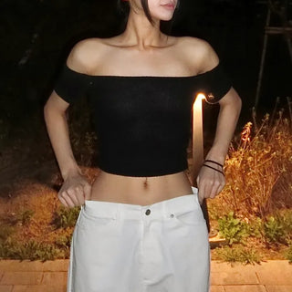 Lily Crop Off-Shoulder