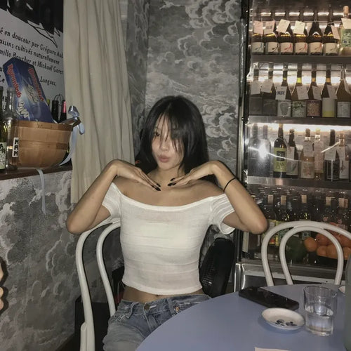 Lily Crop Off-Shoulder