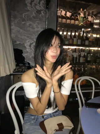 Lily Crop Off-Shoulder