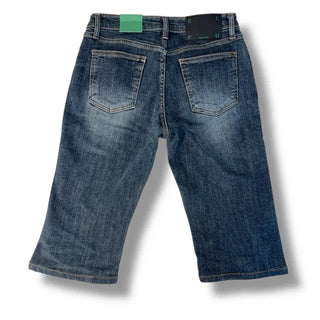 Denim cut slim capri pants