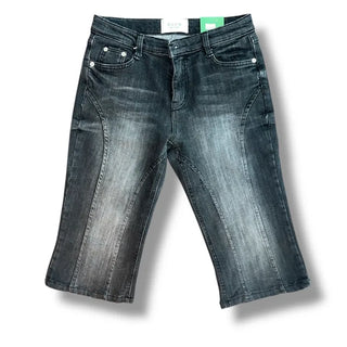 Denim cut slim capri pants