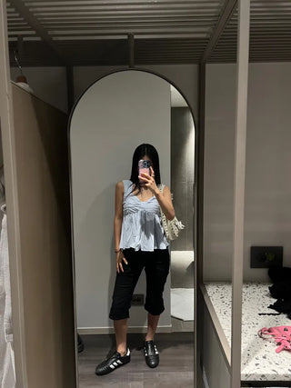 Loka Cut-Line Span Capri Pants
