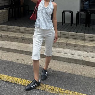 Loka Cut-Line Span Capri Pants