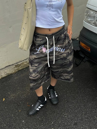 Loveme Lettering Bermuda Shorts