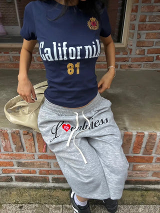 Loveme Lettering Bermuda Shorts