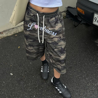 Loveme Lettering Bermuda Shorts