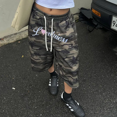 Loveme Lettering Bermuda Shorts