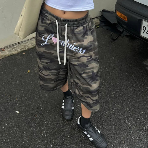 Loveme Lettering Bermuda Shorts