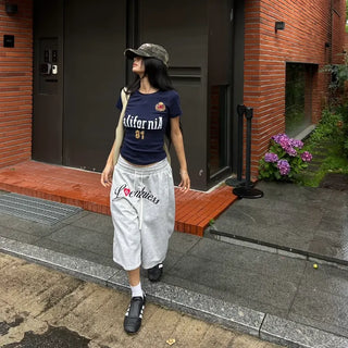Loveme Lettering Bermuda Shorts