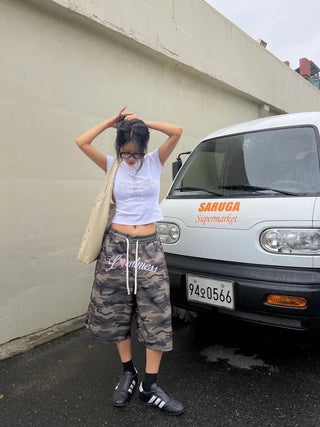 Loveme Lettering Bermuda Shorts