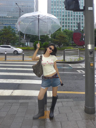 Hush baby crop tee