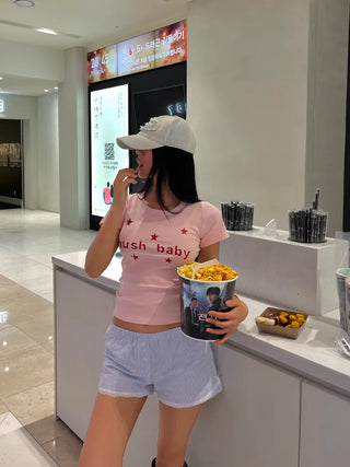Hush baby crop tee