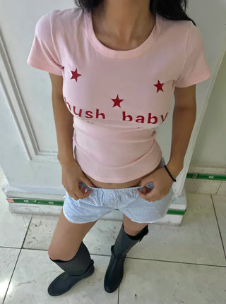 Hush baby crop tee