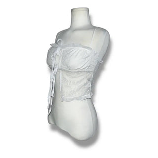Lace ribbon top