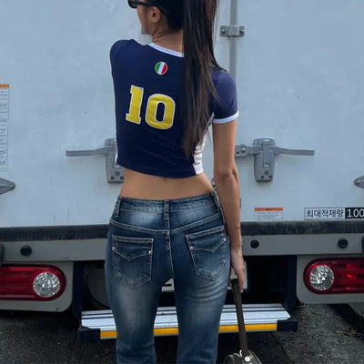 Italia 10 crop tee