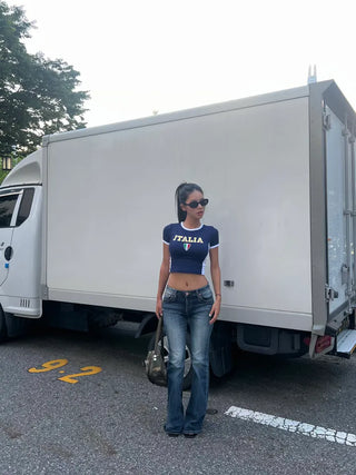 Italia 10 crop tee