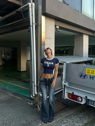 Italia 10 crop tee