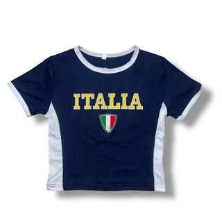 Italia 10 crop tee