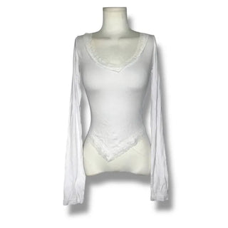 Delluna Unbalanced Lace T-Shirt
