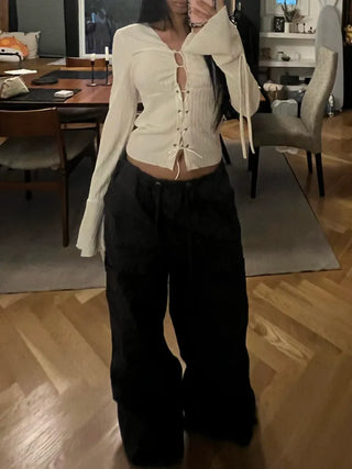Somi wrinkle corset blouse