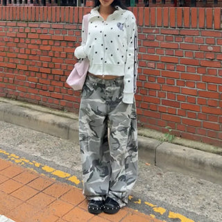 Star line track crop jacket