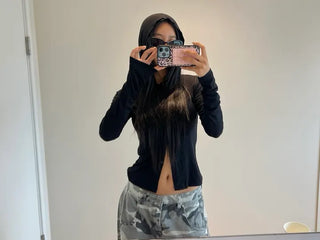 Newt Hooded Long Sleeve Cardigan Top