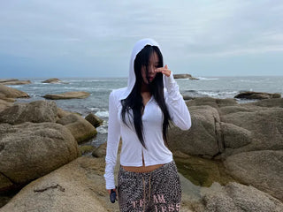 Newt Hooded Long Sleeve Cardigan Top