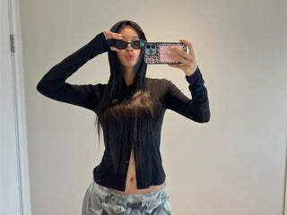 Newt Hooded Long Sleeve Cardigan Top