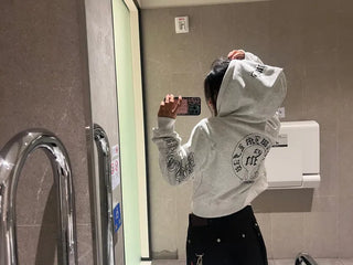 Letter Embroidered Hoodie