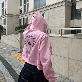 Letter Embroidered Hoodie