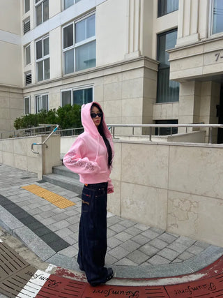 Letter Embroidered Hoodie