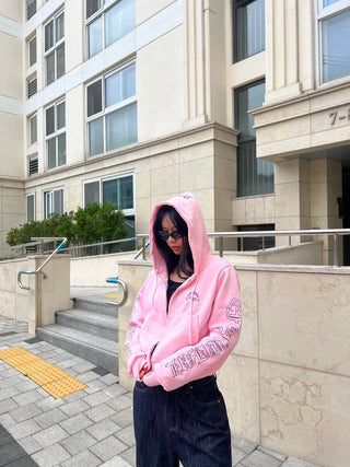 Letter Embroidered Hoodie