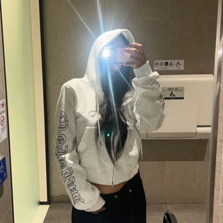 Letter Embroidered Hoodie
