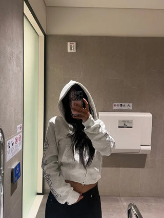 Letter Embroidered Hoodie