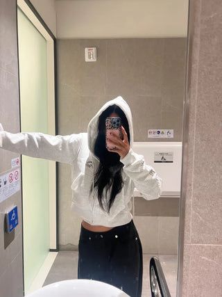 Letter Embroidered Hoodie