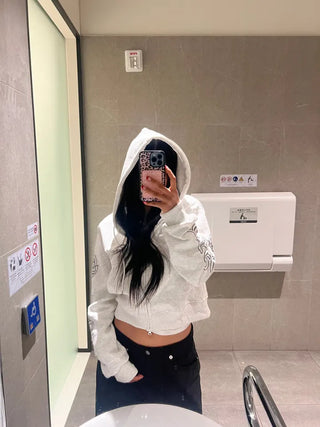 Letter Embroidered Hoodie