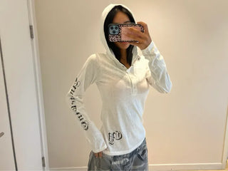 ࿏꙰ 1819 Hooded Long Sleeve T-shirt