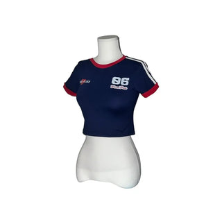 Normah jean uniform crop top