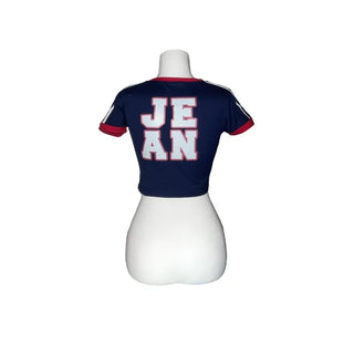 Normah jean uniform crop top