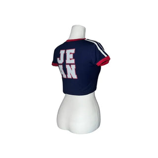 Normah jean uniform crop top