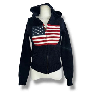 States Knit Boucle Hooded Zip-Up