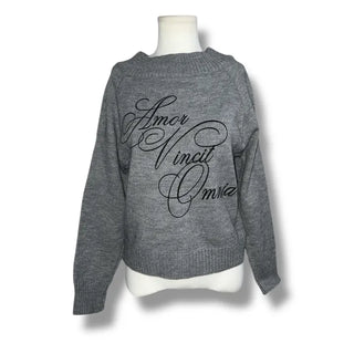 Lettering off knit