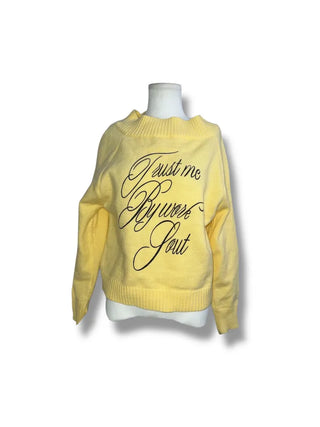 Lettering off knit