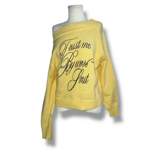 Lettering off knit