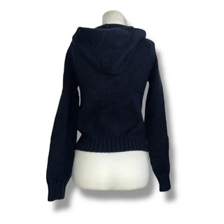 Union Jack bouclé knit hooded zip-up