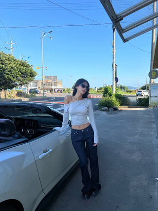 Non-fade spandex bootcut pants