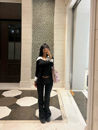 Non-fade spandex bootcut pants